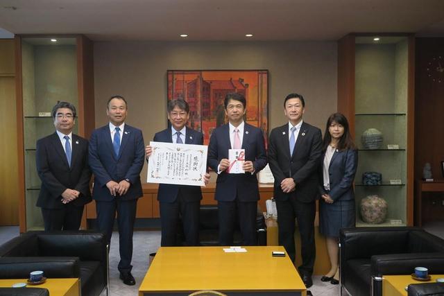 全国障害者スポーツ大会｢いきいき茨城ゆめ大会2019｣特別協賛金目録贈呈式で茨城県庁を訪問!