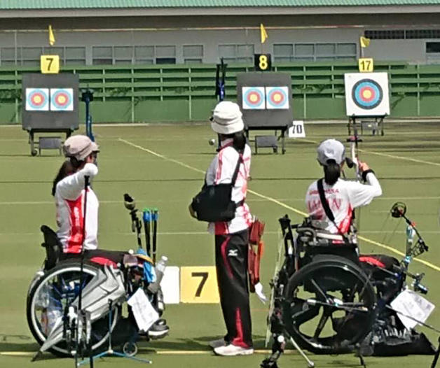 永野美穂が出場した2019アジアパラアーチェリー選手権大会 コンパウンド女子団体戦で銅メダル！