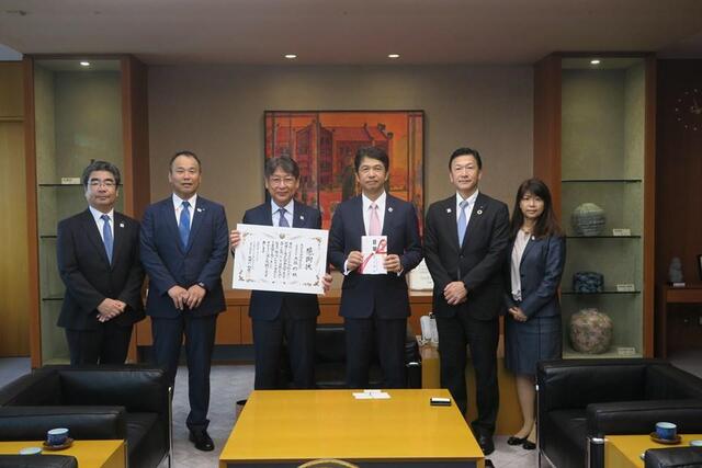 全国障害者スポーツ大会｢いきいき茨城ゆめ大会2019｣特別協賛金目録贈呈式で茨城県庁を訪問!