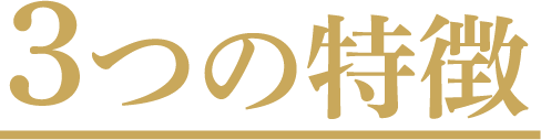 3つの特徴