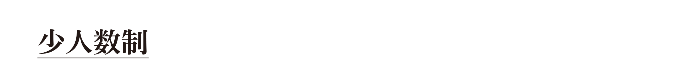 少人数制