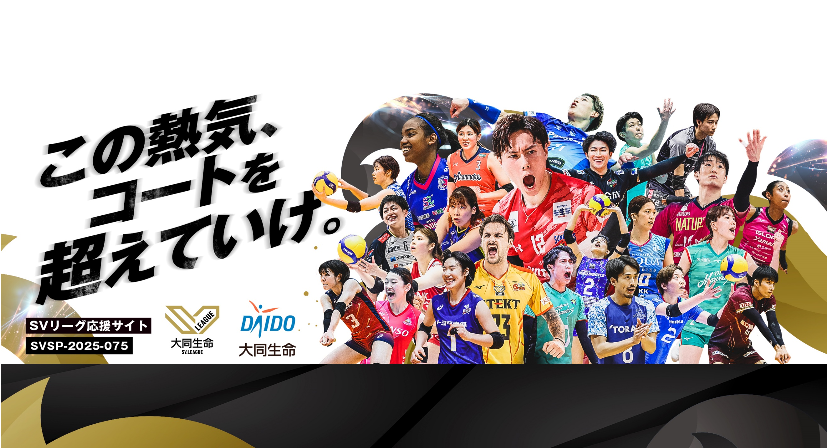 次の正解標準をここから。大同生命SV.LEAGUE ATTACK THE TOP