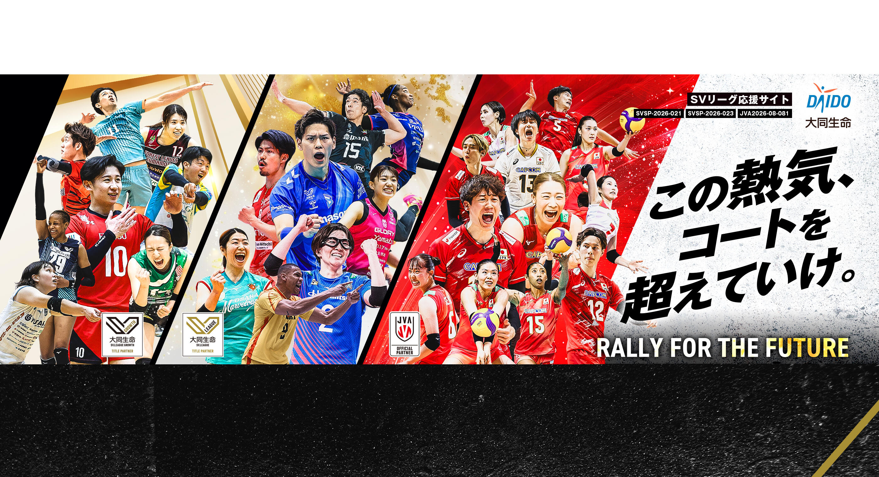 次の正解標準をここから。大同生命SV.LEAGUE ATTACK THE TOP
